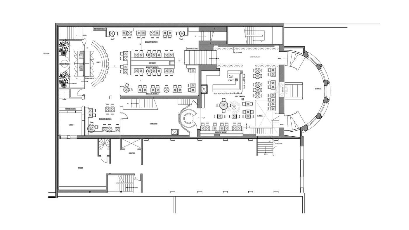 Plan de salle du Yoko Luna